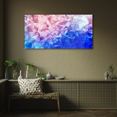 Kaleidoscopic shades of ice Glass art print