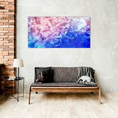 Kaleidoscopic shades of ice Glass art print