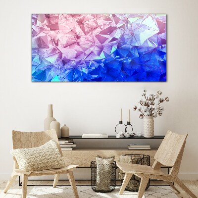 Kaleidoscopic shades of ice Glass art print