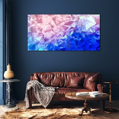 Kaleidoscopic shades of ice Glass art print