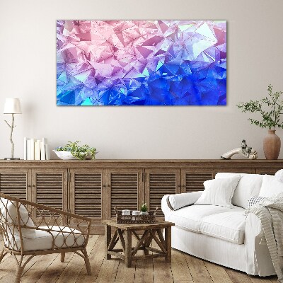 Kaleidoscopic shades of ice Glass art print