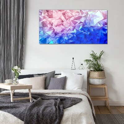 Kaleidoscopic shades of ice Glass art print