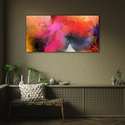 Colorful Expression of Abstraction Wall art on glass