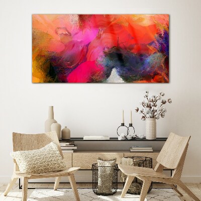 Colorful Expression of Abstraction Wall art on glass