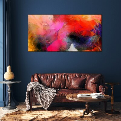 Colorful Expression of Abstraction Wall art on glass