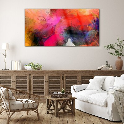 Colorful Expression of Abstraction Wall art on glass