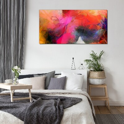 Colorful Expression of Abstraction Wall art on glass