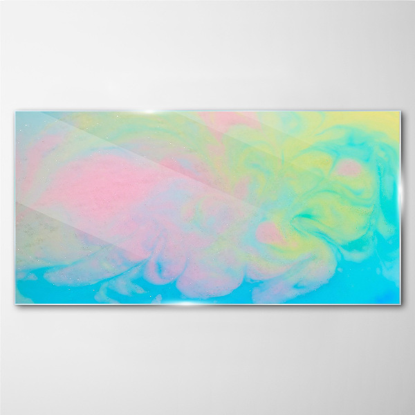 Pastel Dreams in Motion Wall art on glass