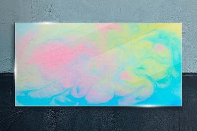 Pastel Dreams in Motion Wall art on glass