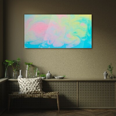 Pastel Dreams in Motion Wall art on glass