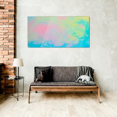 Pastel Dreams in Motion Wall art on glass