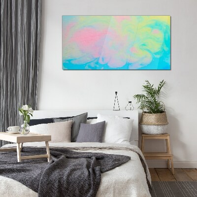 Pastel Dreams in Motion Wall art on glass