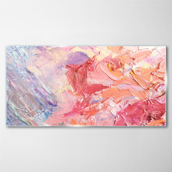 Pastel emotions in motion Wall art on glass