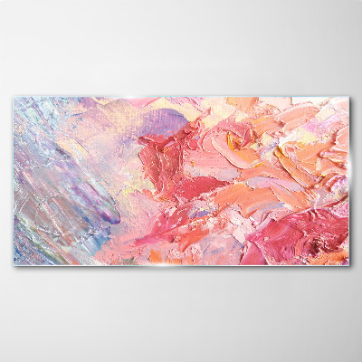 Pastel emotions in motion Wall art on glass