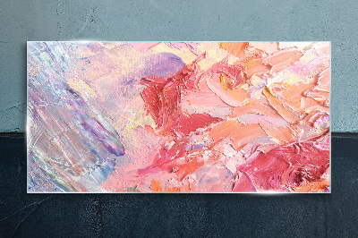Pastel emotions in motion Wall art on glass
