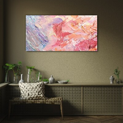 Pastel emotions in motion Wall art on glass