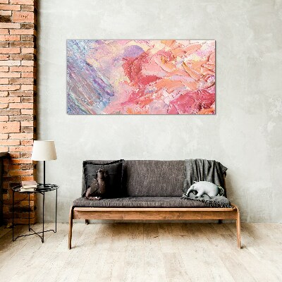 Pastel emotions in motion Wall art on glass