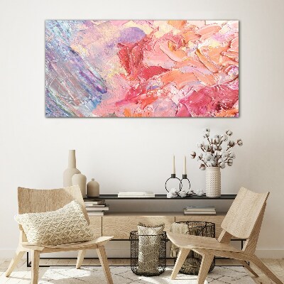Pastel emotions in motion Wall art on glass