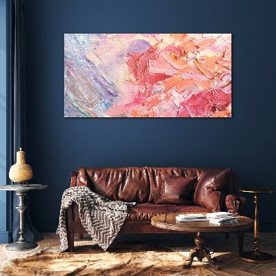 Pastel emotions in motion Wall art on glass