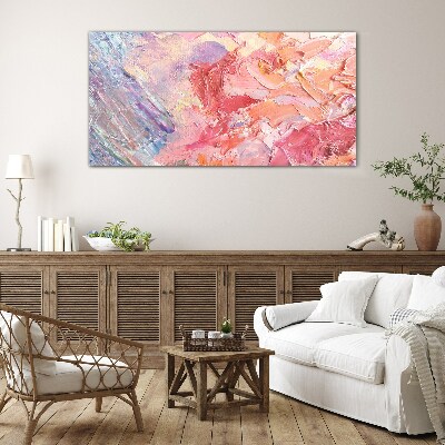 Pastel emotions in motion Wall art on glass