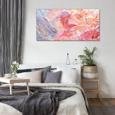Pastel emotions in motion Wall art on glass