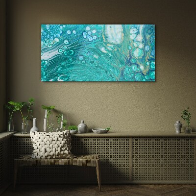 Ocean waves in glass Glass art print
