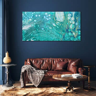 Ocean waves in glass Glass art print