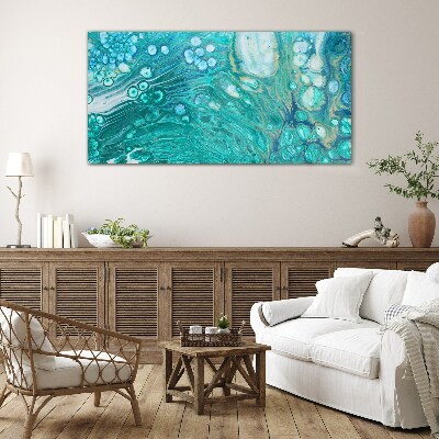 Ocean waves in glass Glass art print