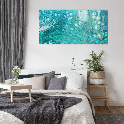 Ocean waves in glass Glass art print