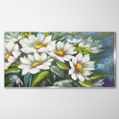 Floral harmony Wall art on glass