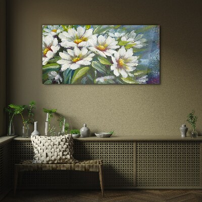 Floral harmony Wall art on glass
