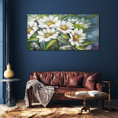 Floral harmony Wall art on glass