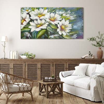 Floral harmony Wall art on glass