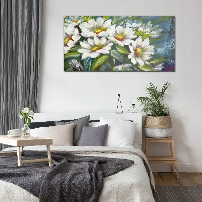 Floral harmony Wall art on glass