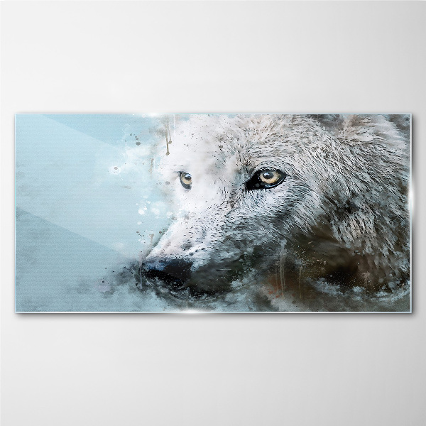 Wolf's Secret Wall art on glass