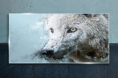 Wolf's Secret Wall art on glass