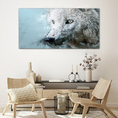 Wolf's Secret Wall art on glass