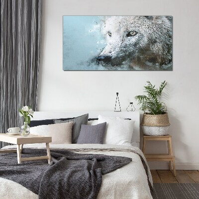 Wolf's Secret Wall art on glass