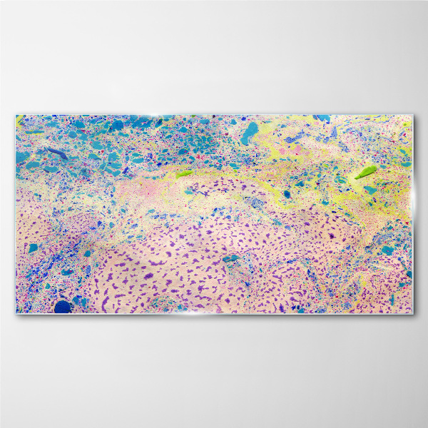 Colorful chaos of abstraction Glass art print