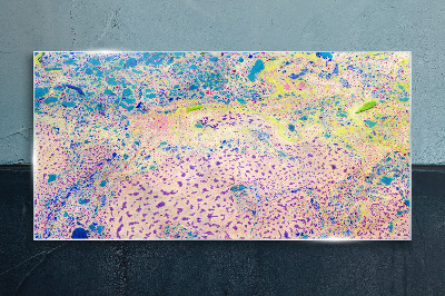 Colorful chaos of abstraction Glass art print
