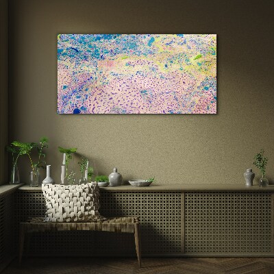 Colorful chaos of abstraction Glass art print