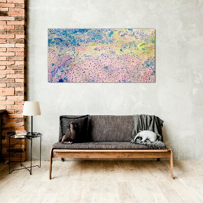 Colorful chaos of abstraction Glass art print