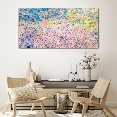 Colorful chaos of abstraction Glass art print
