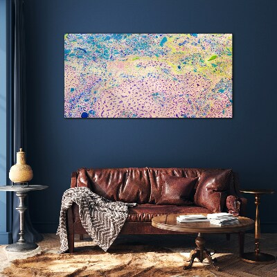Colorful chaos of abstraction Glass art print
