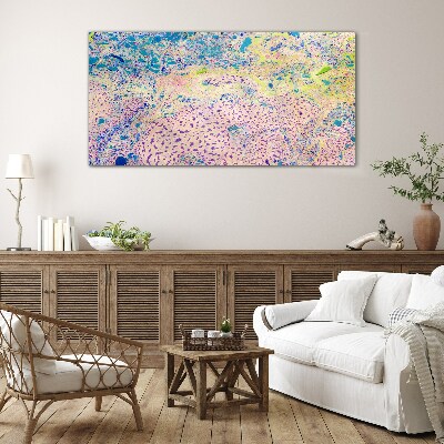Colorful chaos of abstraction Glass art print