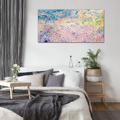 Colorful chaos of abstraction Glass art print