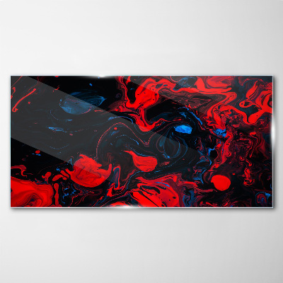 Chaos of colors in motion Glass art print