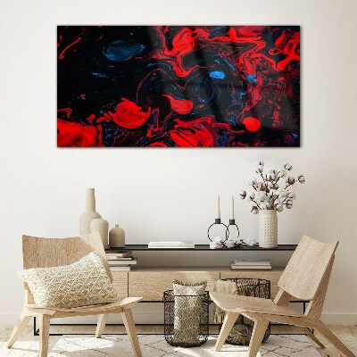 Modern abstraction Glass Print