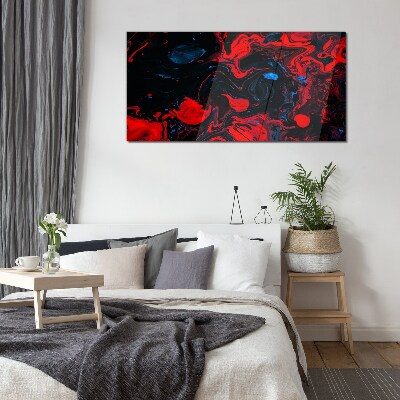 Chaos of colors in motion Glass art print