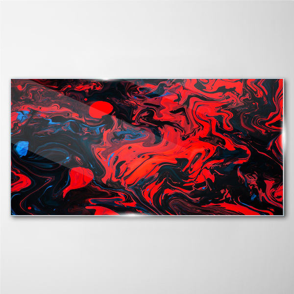 Cosmic dance of colors Wall art on glass